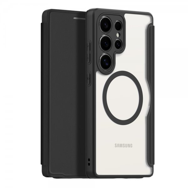 Dux Ducis Samsung Galaxy S25 Ultra -kuori Skin X Pro Series MagSafe, musta