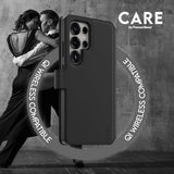 CARE by PanzerGlass Samsung Galaxy S25 Ultra Kotelo Tango Two-in-One Wallet MagSafe Musta