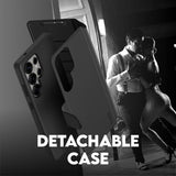 CARE by PanzerGlass Samsung Galaxy S25 Ultra Kotelo Tango Two-in-One Wallet MagSafe Musta