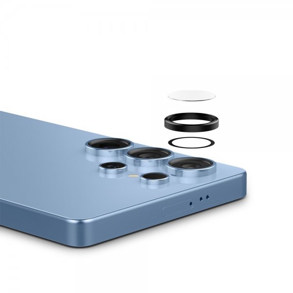 Spigen Samsung Galaxy S25 Ultra Kameran suojaus GLAS.tR EZ Fit Optik Pro 2-pakkaus Musta