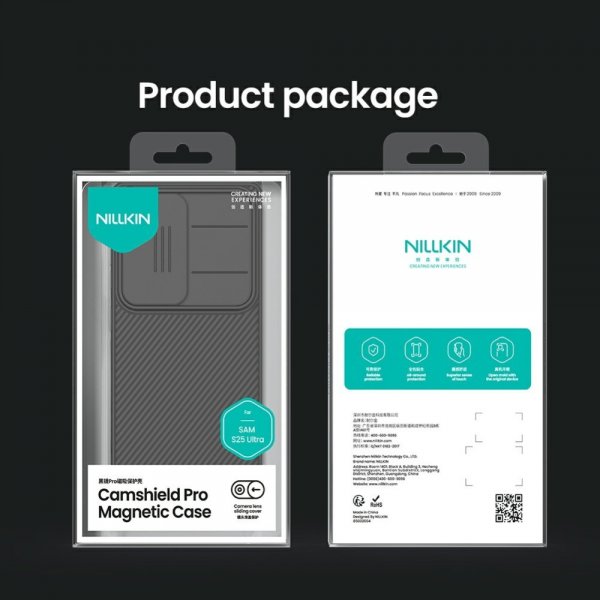 Nillkin Samsung Galaxy S25 Ultra Kuori CamShield Pro MagSafe Musta