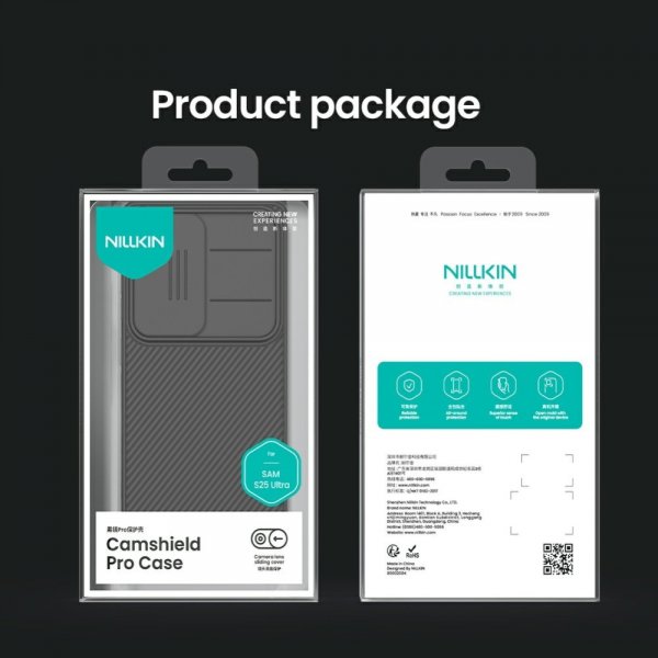 Nillkin Samsung Galaxy S25 Ultra Kuori CamShield Pro Musta