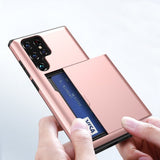 Samsung Galaxy S25 Ultra Kotelo Card Slide Vihreä