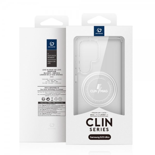 Dux Ducis Samsung Galaxy S25 Ultra -kuori Clin Series MagSafe Läpinäkyvä