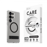 CARE by PanzerGlass Samsung Galaxy S25 Ultra -kuori, Kickstand, MagSafe, musta