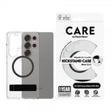 CARE by PanzerGlass Samsung Galaxy S25 Ultra -kuori, Kickstand, MagSafe, musta