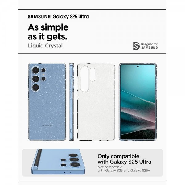 Spigen Samsung Galaxy S25 Ultra Kuori Liquid Crystal Glitter Crystal Quartz