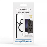 Vivanco Samsung Galaxy S25 Ultra Kuori Mag Pro Läpinäkyvä Musta