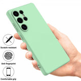 Samsung Galaxy S25 Ultra Strap Silicone -kuori vihreä