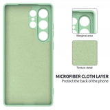 Samsung Galaxy S25 Ultra Strap Silicone -kuori vihreä
