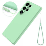 Samsung Galaxy S25 Ultra Strap Silicone -kuori vihreä