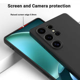 Samsung Galaxy S25 Ultra Silikonisuojakuori hihnalla, musta