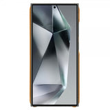 Samsung Galaxy S25 Ultra -suojakuori kahdella korttipaikalla, vaaleanruskea