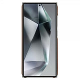 Samsung Galaxy S25 Ultra Kuori, jossa kaksi korttipaikkaa, tummanruskea