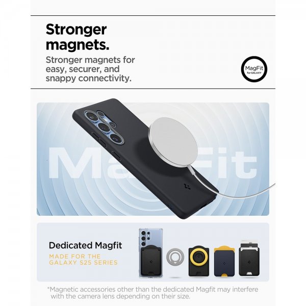 Spigen Samsung Galaxy S25 Ultra -kuori Nano Pop MagFit Black Sesame