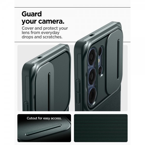 Spigen Samsung Galaxy S25 Ultra Kuori Optik Armor Abyss Green