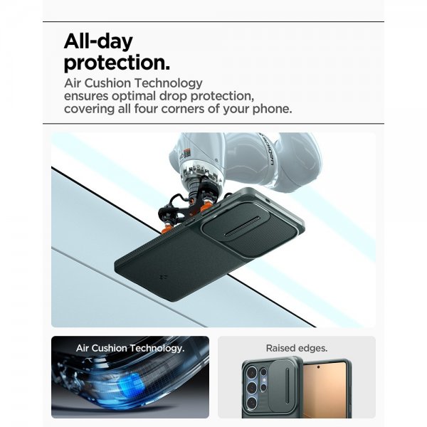 Spigen Samsung Galaxy S25 Ultra Kuori Optik Armor Abyss Green