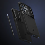 Spigen Samsung Galaxy S25 Ultra Optik Armor musta kuori