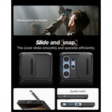 Spigen Samsung Galaxy S25 Ultra Optik Armor musta kuori