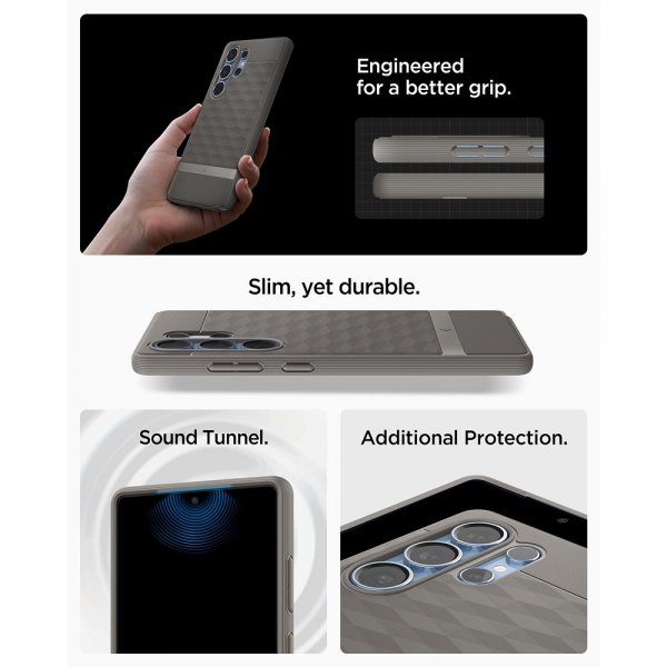 Spigen Samsung Galaxy S25 Ultra Kuori Parallax MagFit Ash Gray