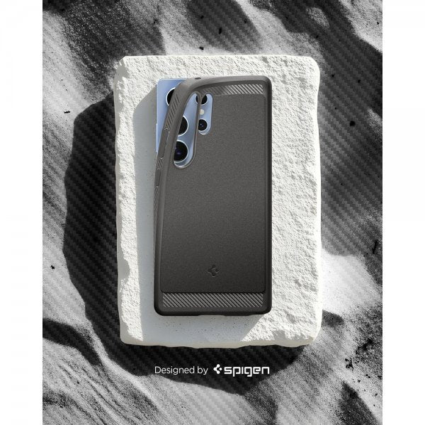 Spigen Samsung Galaxy S25 Ultra Kuori Rugged Armor MagFit Marble Gray
