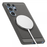 Spigen Samsung Galaxy S25 Ultra Kuori Rugged Armor MagFit Marble Gray