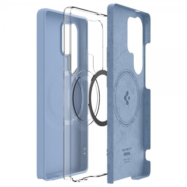 Spigen Samsung Galaxy S25 Ultra Kuori Silicone Fit MagFit Sapphire Blue