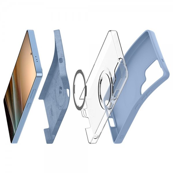 Spigen Samsung Galaxy S25 Ultra Kuori Silicone Fit MagFit Sapphire Blue