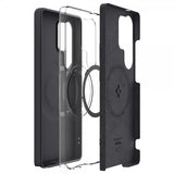 Spigen Samsung Galaxy S25 Ultra Kuori Silicone Fit MagFit Musta