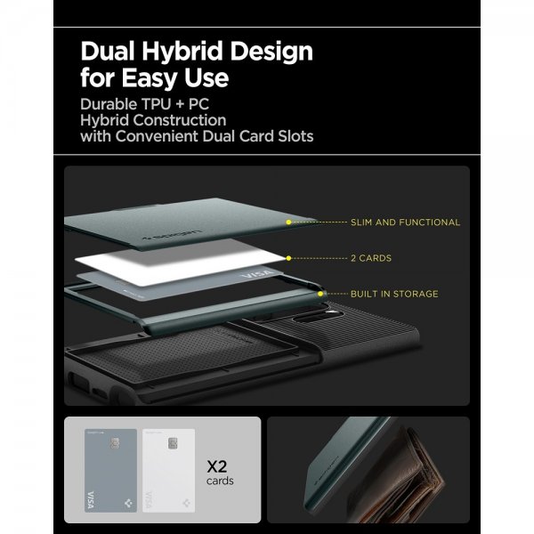 Spigen Samsung Galaxy S25 Ultra Kuori Slim Armor CS Abyss Green