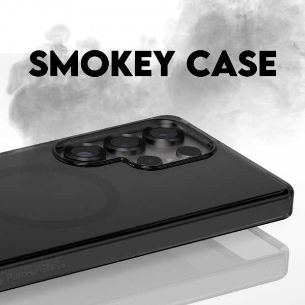 CARE by PanzerGlass Samsung Galaxy S25 Ultra Kuori Smokey MagSafe Musta