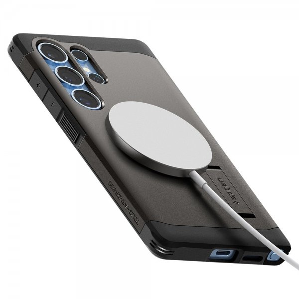 Spigen Samsung Galaxy S25 Ultra Kuoret Tough Armor MagFit Gunmetal
