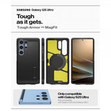 Spigen Samsung Galaxy S25 Ultra Kuori Tough Armor MagFit Musta