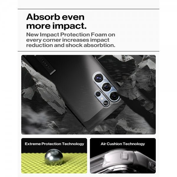 Spigen Samsung Galaxy S25 Ultra Kuori Tough Armor MagFit Musta