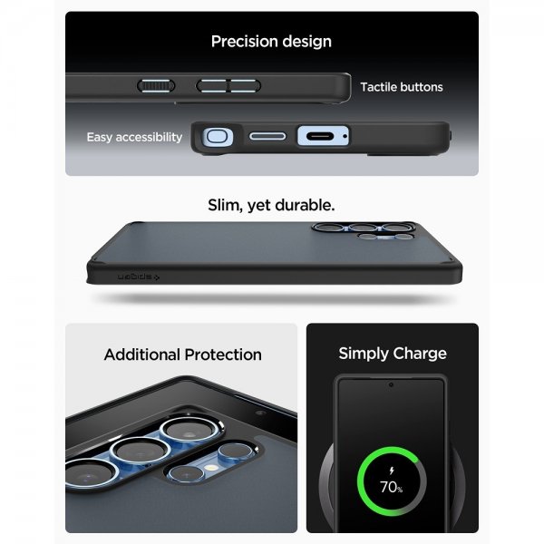 Spigen Samsung Galaxy S25 Ultra Kuori Ultra Hybrid Frost Black