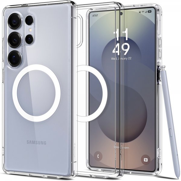 Spigen Samsung Galaxy S25 Ultra Kuori Ultra Hybrid MagFit Clear White