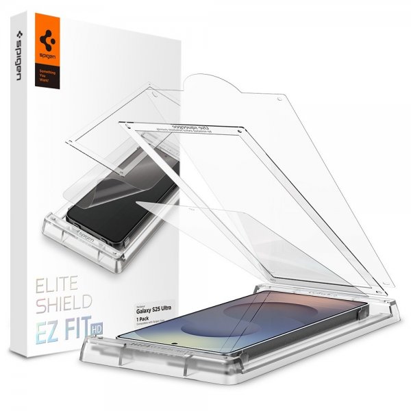 Spigen Samsung Galaxy S25 Ultra EliteShield EZ Fit -näytönsuoja