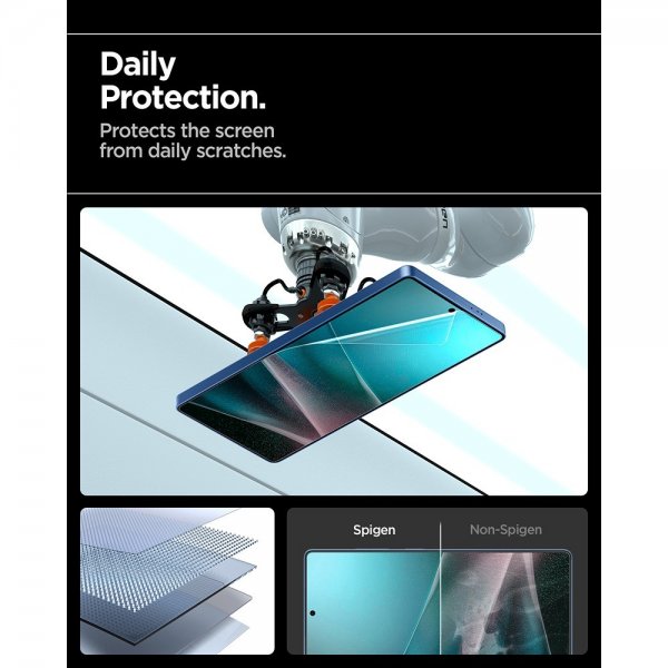 Spigen Samsung Galaxy S25 Ultra EliteShield EZ Fit -näytönsuoja