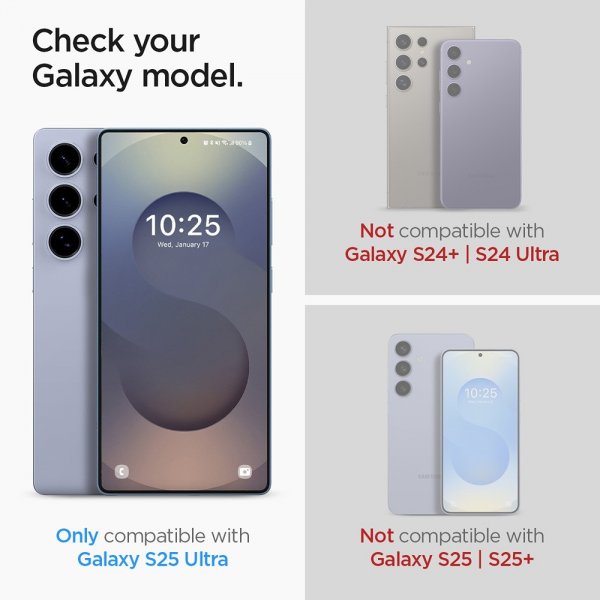 Spigen Samsung Galaxy S25 Ultra Näytönsuoja GLAS.tR EZ Fit 2 kpl