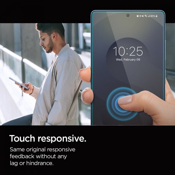 Spigen Samsung Galaxy S25 Ultra Näytönsuoja GLAS.tR EZ Fit Privacy 2-pakkaus
