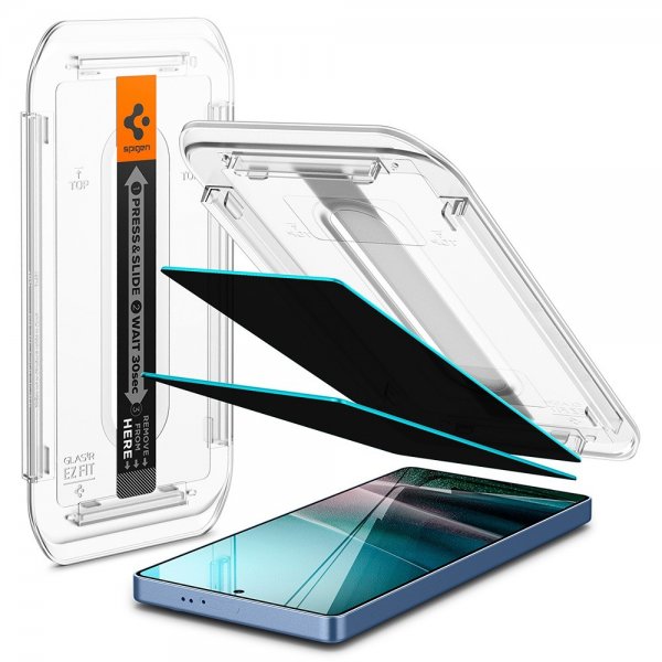 Spigen Samsung Galaxy S25 Ultra Näytönsuoja GLAS.tR EZ Fit Privacy 2-pakkaus