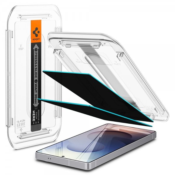 Spigen Samsung Galaxy S25 Ultra Näytönsuoja GLAS.tR EZ Fit Privacy 2-pakkaus