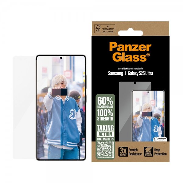 PanzerGlass Samsung Galaxy S25 Ultra Näytönsuoja Ultra-Wide Fit EasyAligner