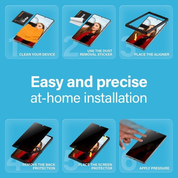 PanzerGlass Samsung Galaxy S25 Ultra Näytönsuoja Ultra-Wide Fit Privacy EasyAligner