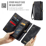 CaseMe Samsung Galaxy S26 -kotelo 008-sarja irrotettava kuori musta