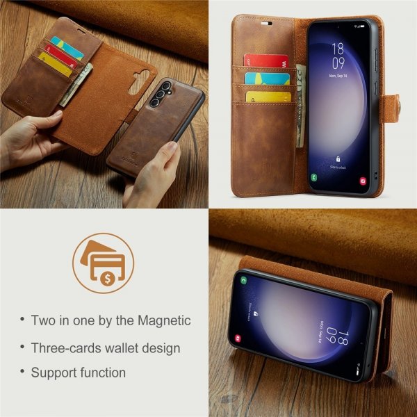 Dg.Ming Samsung Galaxy S26 -kotelo irrotettavalla kuorella, ruskea