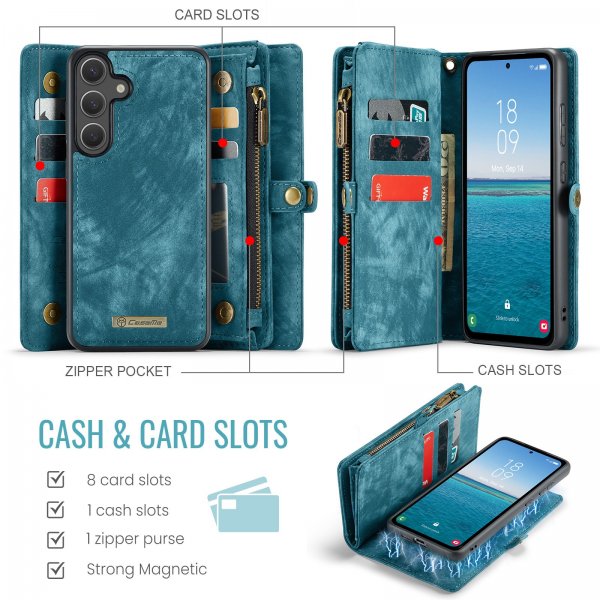 CaseMe Samsung Galaxy S26 Plus -suojakotelo 008 Series Irrotettava kuori, sininen