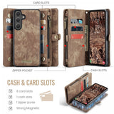 CaseMe Samsung Galaxy S26 Plus -kotelo, 008 Series, irrotettava kuori, ruskea