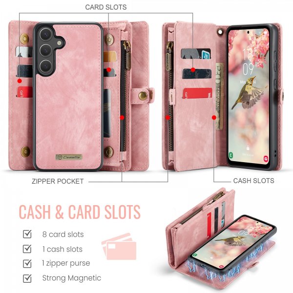 CaseMe Samsung Galaxy S26 Plus -suojakotelo, 008 Series, irrotettava kuori, pinkki