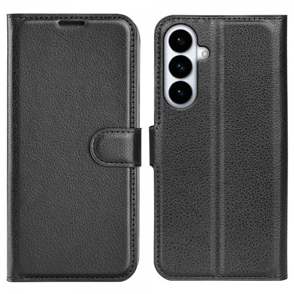 Samsung Galaxy S26 Plus Kotelo Litsi Musta